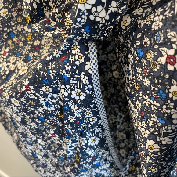 men's LE 31 navy floral button down shirt large - Picture 4 of 9